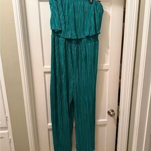 City Chic Vibrant Teal Jumpsuit